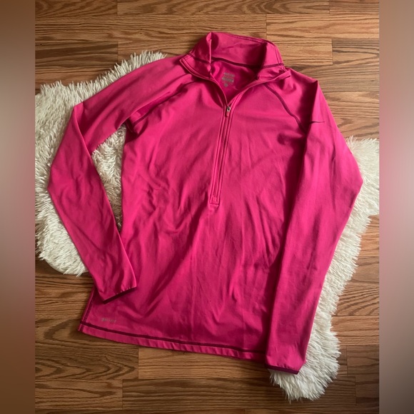 Pink Nike Dri-Fit Quarter-Zip Pullover - Picture 1 of 6